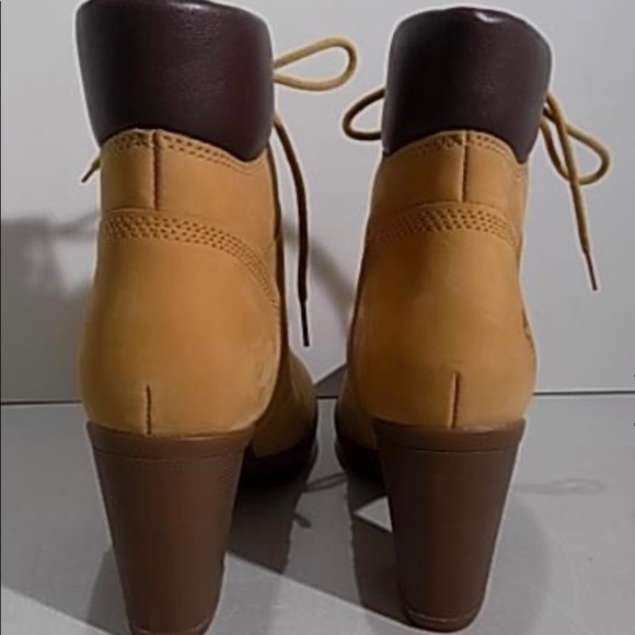 Timberland A1KD3 Camdale Tan Lace Up Field Boots Women's 7.5 - Picture 4 of 5